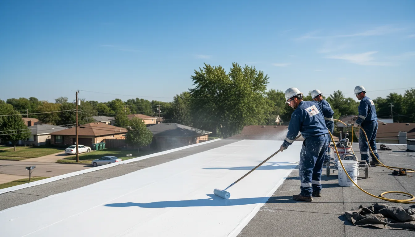 Commercial roof coating in Melvin, IA near me